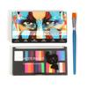 Multicolor Face Paint Palette for Kids and Adults High Pigment Split Cake Makeup with Brush for Halloween Christmas Party Body Art