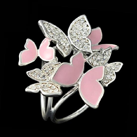 Женщины бабочка кластер горный хрусталь круги шарф зажим кристалл свадебная брошь булавка