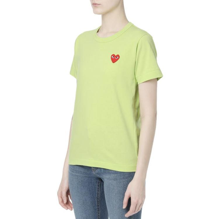 Comme des Garçons PLAY (WMNS) COMME des GARCONS PLAY Round Neck Short Sleeve Tee 'Green' Women's AZ-T271-051-2