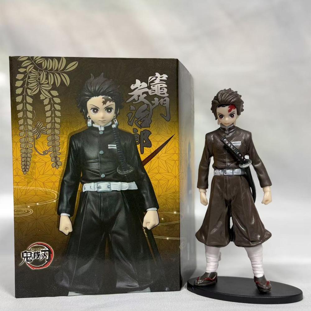 .spot Аниме Клинок, рассекающий демонов Kimetsu no Yaiba фигурка Камадо Танджиро Фигурка действия Агацума Зеницу Незуко Воин ПВХ Модель Игрушки