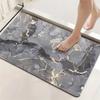 Luxury Marbling Pattern Bathroom Non-Slip Mat Absorbent Toilet Floor Mat Household Bedroom Door Mats Washroom Carpet Kitchen Area Rugs