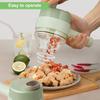 4in1 Electric Vegetable Cutter Handheld Garlic Chopper Set For Pepper Chili Onion Ginger Meat With Brush Kitchen Tools