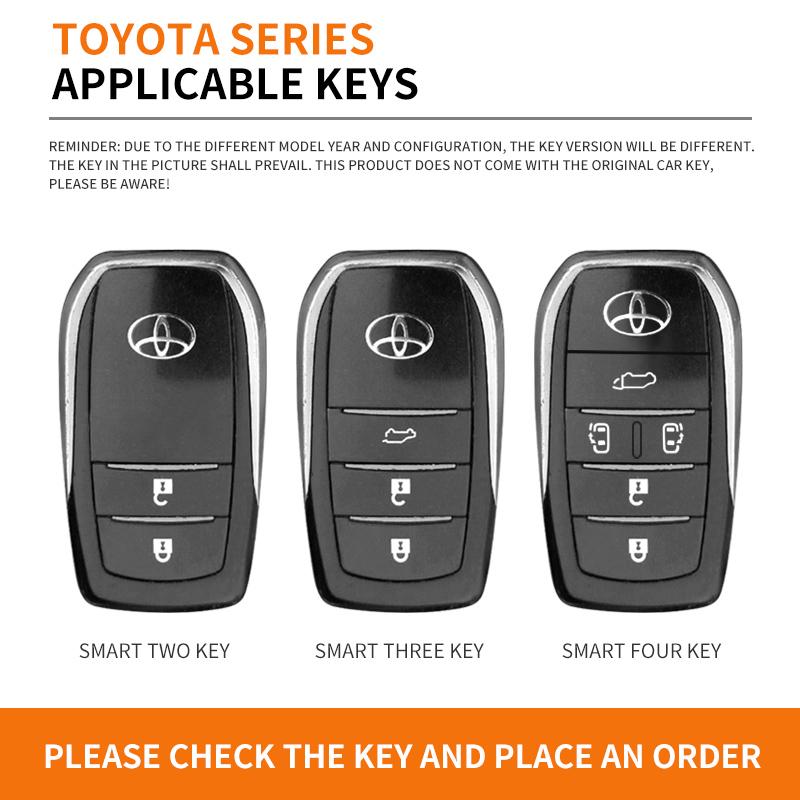 Чехол-сумка из сплава для автомобильного ключа Toyota Land Cruiser 200 Prado Crown TLK 200 Yaris Cross Hilux Innova Rav4 Fortuner Camry 55 50