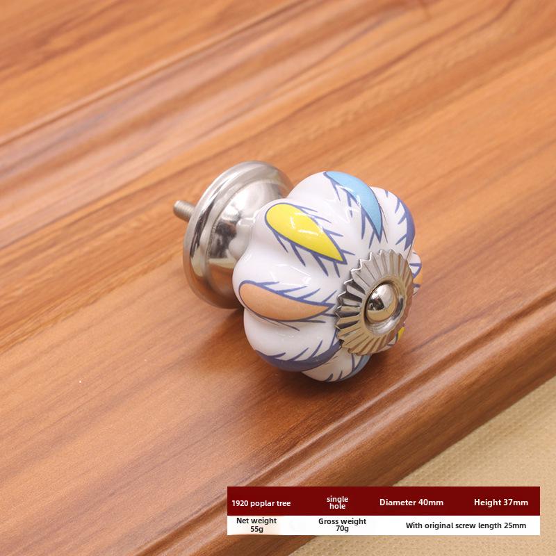 Керамическая ручка с одним отверстием в европейском стиле для шкафов и ящиков