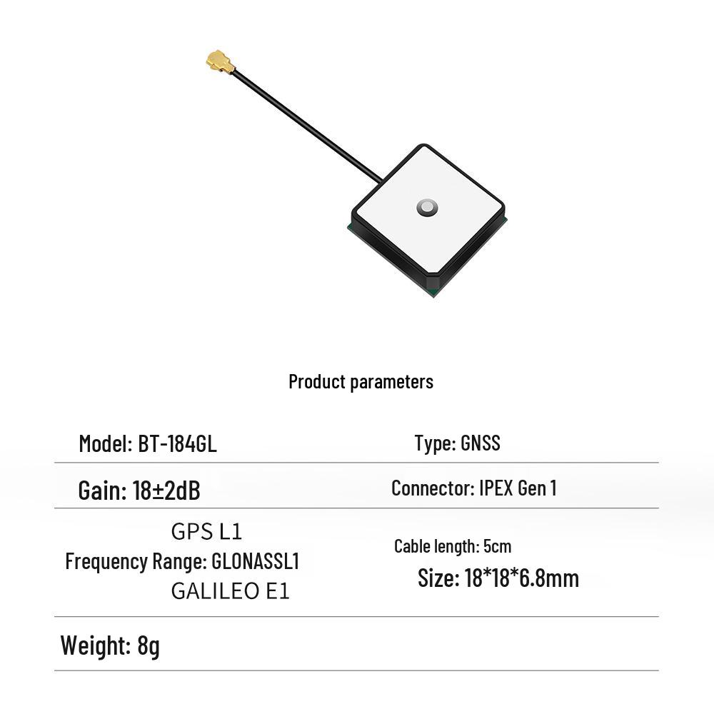 North Sky BT-580 High Gain Ceramic Antenna with Built-in Active GNSS for BeiDou & GLONASS.