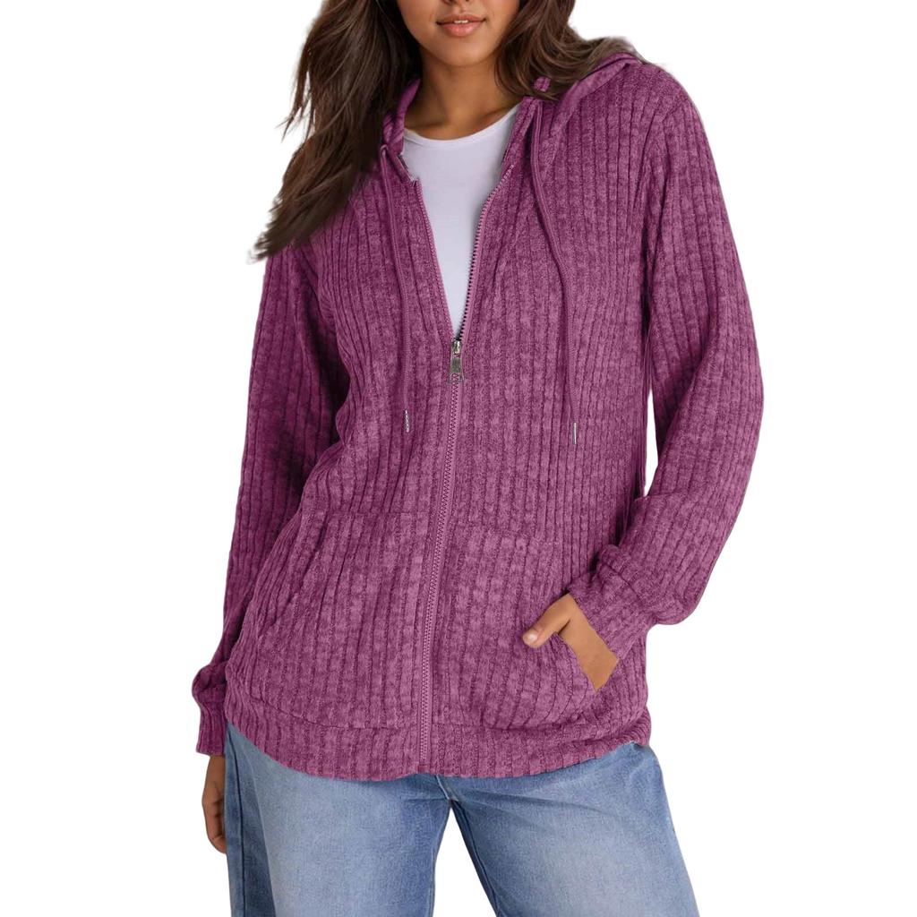 Hoodies For Women Trendy Tops Casual Fall Fashion Long Sleeve Sweatshirt With Pockets Pullover Lightweight