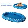 Oval Cushion Shape Pet Floating Raft Flat Center Inflatable Pet Toy  Outdoor Water Games