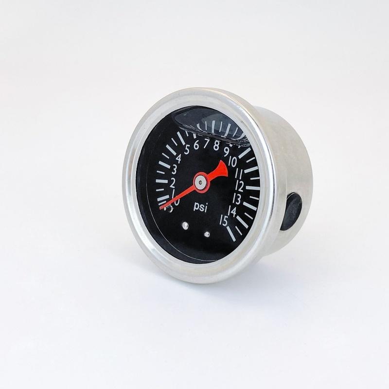 0-15 psi Аксиальный ударопрочный манометр давления топливного масла 40 мм Для циферблата 1/8''NPT Манометры давления масла Автомобильные детали интерьера Аксессуары