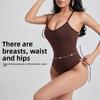 Боди с Т-образной спинкой для формирования фигуры Утягивающее белье для подтяжки ягодиц и живота Бесшовное облегающее корректирующее белье для похудения