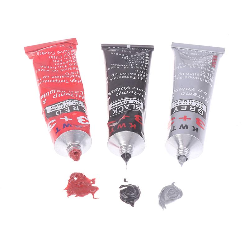 1 шт. автомобильный герметик RTV силиконовый прокладочный материал 3+3 черный высокотемпературный герметик маслостойкий для двигателей автомобильный герметик