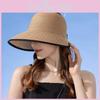 Летняя соломенная шляпа от солнца с широкими полями для пляжного отдыха, защита от солнца