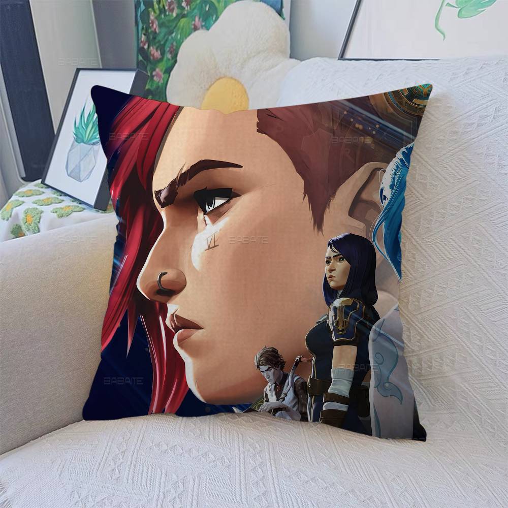 AArcane LLeague Of LLegends Pillow Cover Design Cushion Cover Decor Holiday Decorati