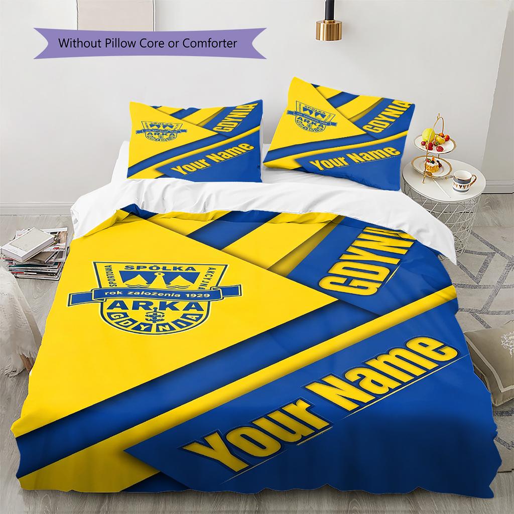 Name Custom ARKA GDYNIA TAPETA Pattern Bedding Set Quilt Cover Pillowcase Home Decor Gift (1 * duvet cover + 2 * pillowcase, without core)