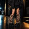 Faux Fur Lolita Boots Cover Y2K Long Tube Sock Harajuku Style Warm Knee Sleeve  Women