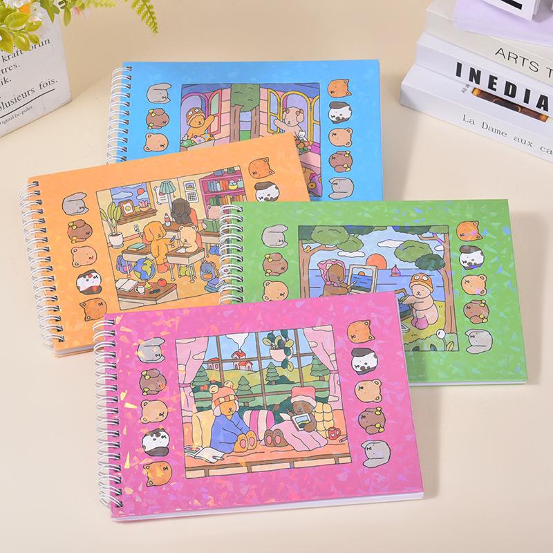 Креативная интересная раскраска для детей, милая тема животных, книга для граффити, раскраска Bobbie Goods