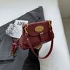 Ielgy Retro One-Shoulder Underarm Bag Female Spring Fashion Simple Messenger Bag