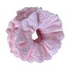 Hollows Laces Hair Tie Big Flower Lolitas Hair Rope Lace Scrunchies Hair Rope for Women and Girls