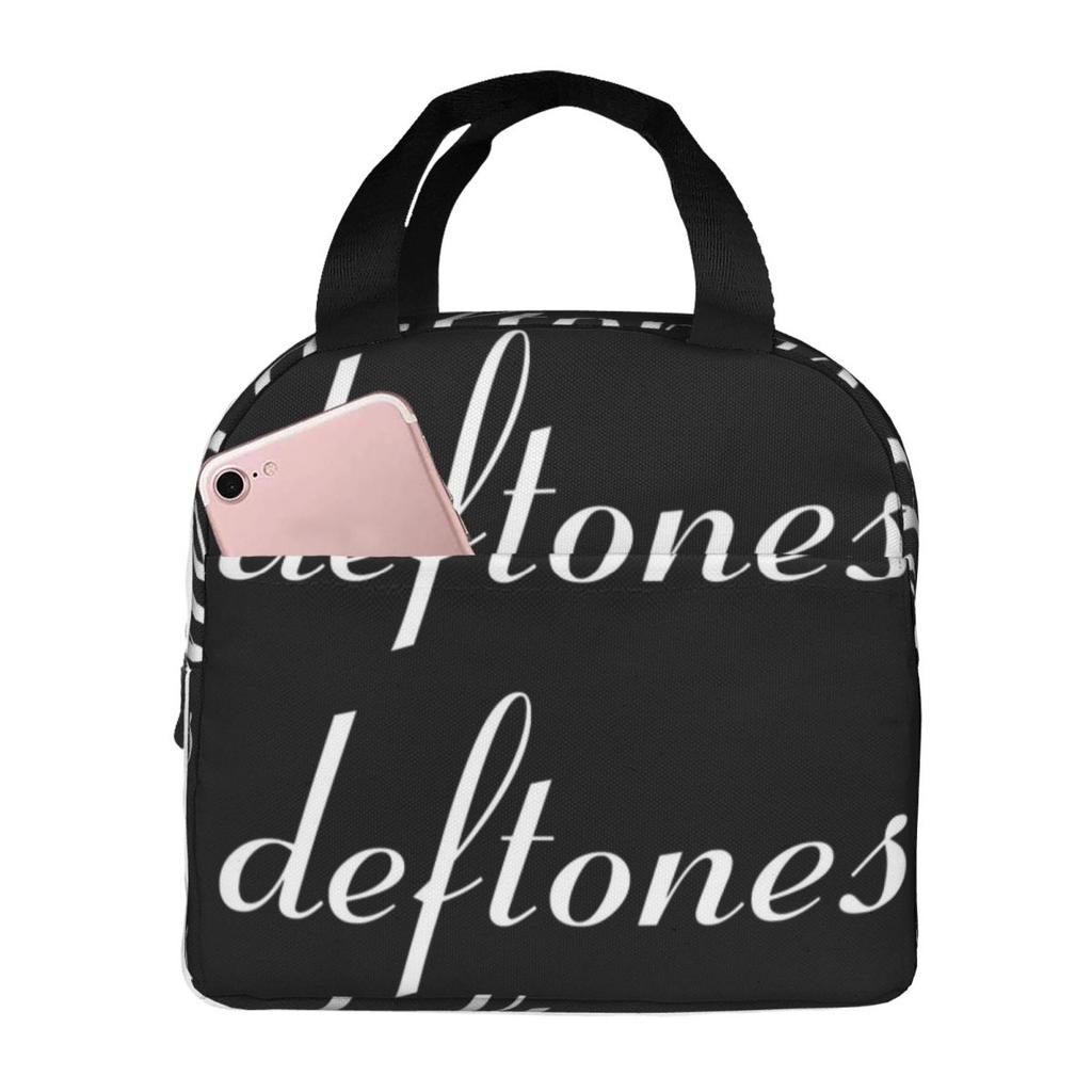 Металлическая Панк-рок Deftones Изолированная Сумка-ланч для Женщин Офисный Охладитель Термоконтейнер для Еды Сумка-тоут Портативные Ланч-боксы Контейнер