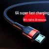 2 м микро-плетеный нейлоновый USB-кабель для зарядки Android, быстрая зарядка 6 А, Хит продаж.