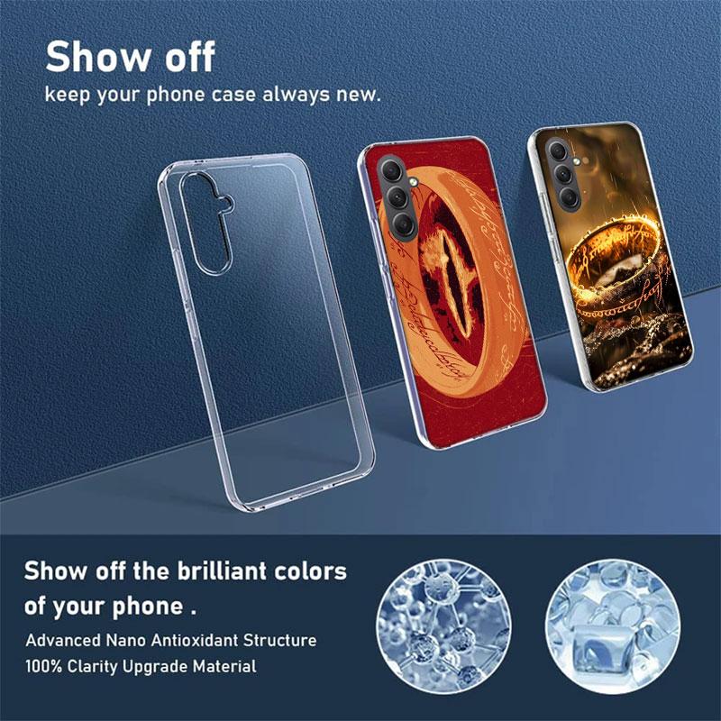 The L-Lord of the R-Rings Phone Case for Samsung A16 A26 A36 A56 A17 A37 A57 A07 A06 A02S A03 A04S A05S Galaxy Note 20 10 A50S A