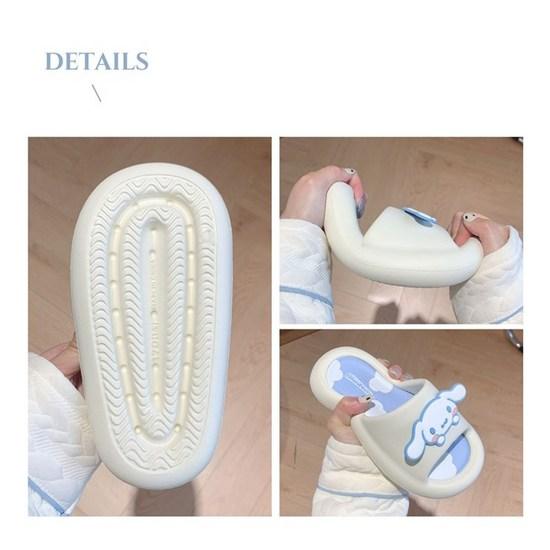 Sanrio Sanimo Roll Kuromi My Melody Cushion EVA Slippers Indoor Shoes Danae, a Popular Character In Korea