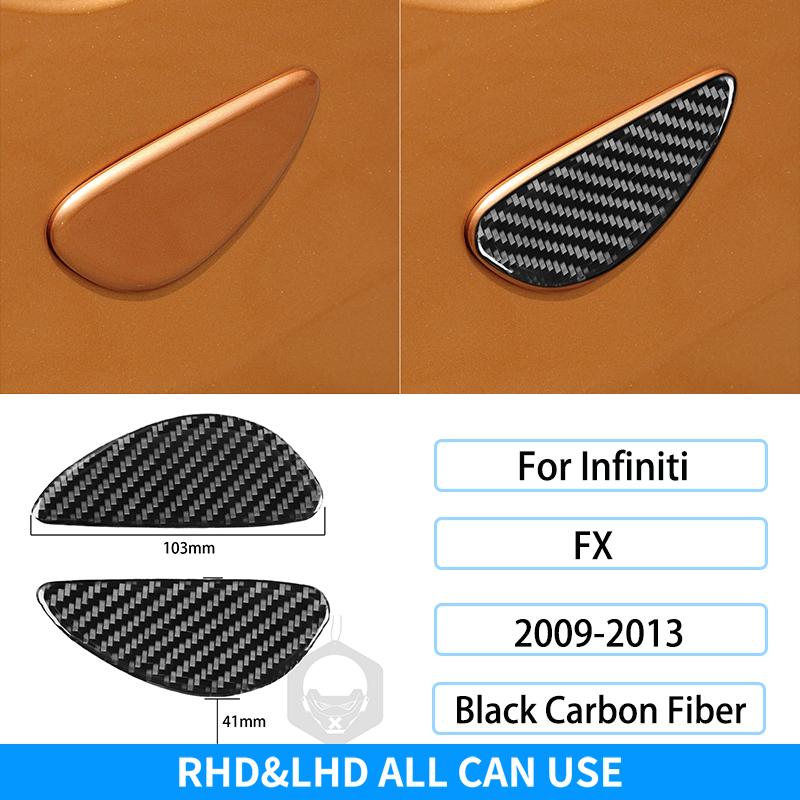 Для Infiniti FX 2009-2013 Рулевое колесо из углеродного волокна Радио Кондиционер Переключение передач Крышка подъемника окна Накладка Украшение