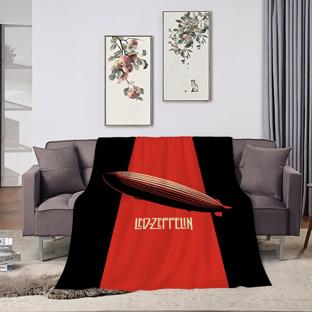 ROCK Band Blanket Plush Nap Sofa rug for Living L-LedS Z-Zeppelin-ES Room Warm Office Bedroom Birthday Home Travel Kid Gifts