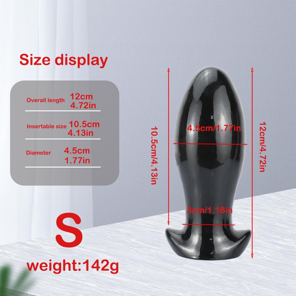 Черное Яйцо Дракона - Анальная Пробка, Большая, Экстра Толстая, Анальный Дилататор для Мужчин и Женщин, Носимая Эротическая Игрушка