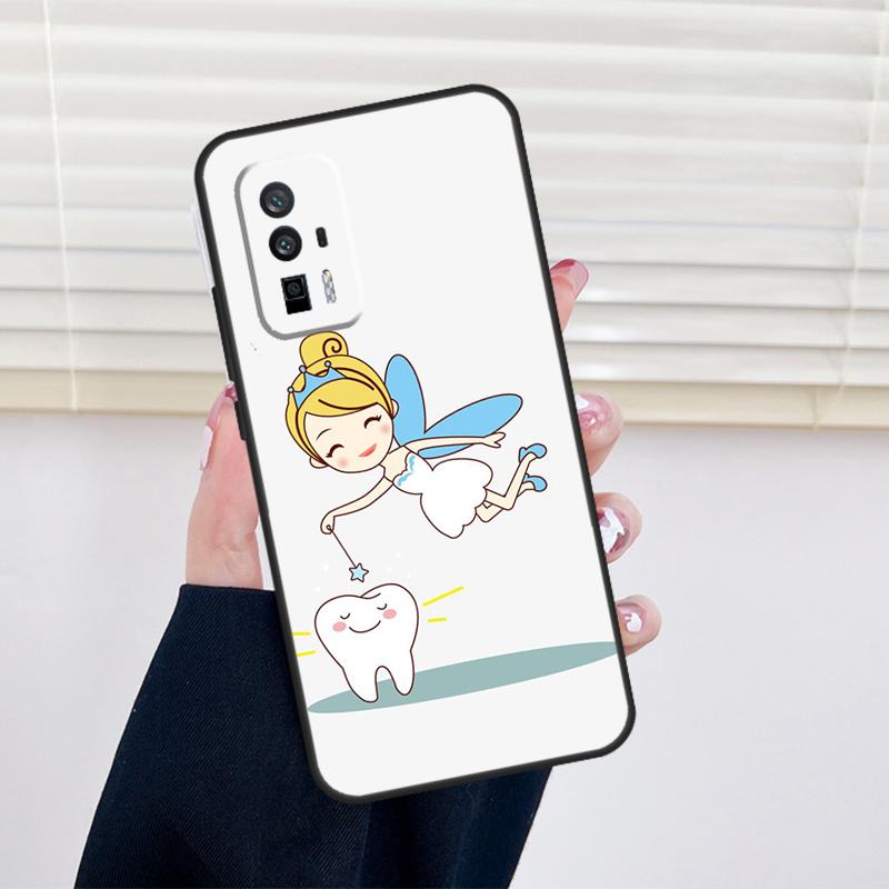 Мультяшный чехол для зубов и стоматолога для Xiaomi 15 14 13 Ultra 11T 12T 13T 14T Pro POCO X7 Pro X3 X5 X6 M6 F5 F6 Pro