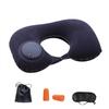 Регулируемая надувная подушка для шеи, подушка для талии, портативная надувная подушка с маской для глаз, беруши, сумочка
