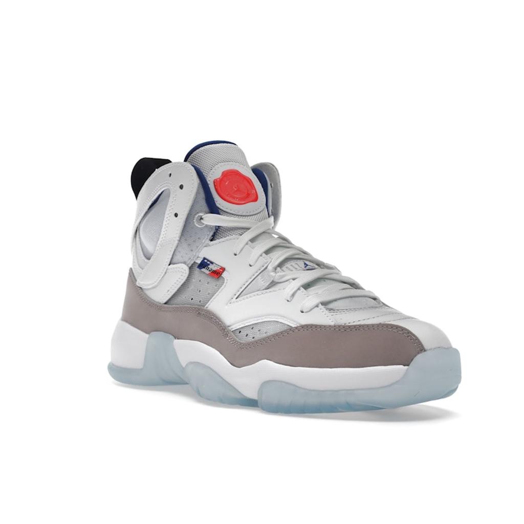 Paris Saint-Germain x Air Jordan Jumpman Two Trey Paname Мужские Кроссовки Белый Пемза Ярко-Малиновый DX6551-104