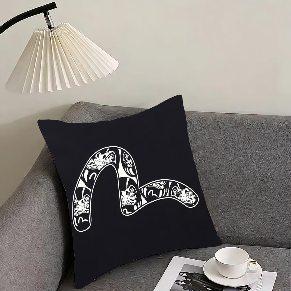 EEVISU Logo Cushion Cover Pillowcase Ultra Soft Skin Friendly Fabric Cloud Like Comfort Concealed Zipper