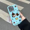 Полосатая Рубашка Такса для IPhone16 Гелевая 15 Чехол для Телефона 14Pro для Apple 13/12 Силиконовый Xs Мультяшный