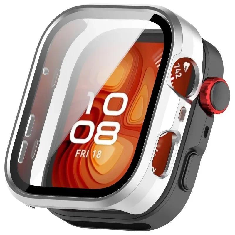 Чехол-бампер из ПК с закаленным стеклом для Huawei Watch Fit 4 Fit 4 Pro, полноэкранный защитный каркас для Huawei Watch Fit 3