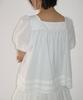 RONRON Tie Detail Button Blouse White
