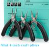 Mini Stainless Steel Round Nose, Flat Nose, Bent Nose, Needle Nose, and Jewelry Pliers for Fishing, Crafts, and Jewelry Making