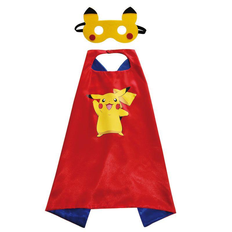 Набор детских плащей супергероев ярких цветов и из высококачественных тканей для веселой игры