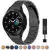 Браслет из нержавеющей стали без зазоров для Samsung Galaxy Watch7 6 4 Classic 46 мм 47 мм/Watch4 5 pro 44 мм 40 мм с загнутым концом