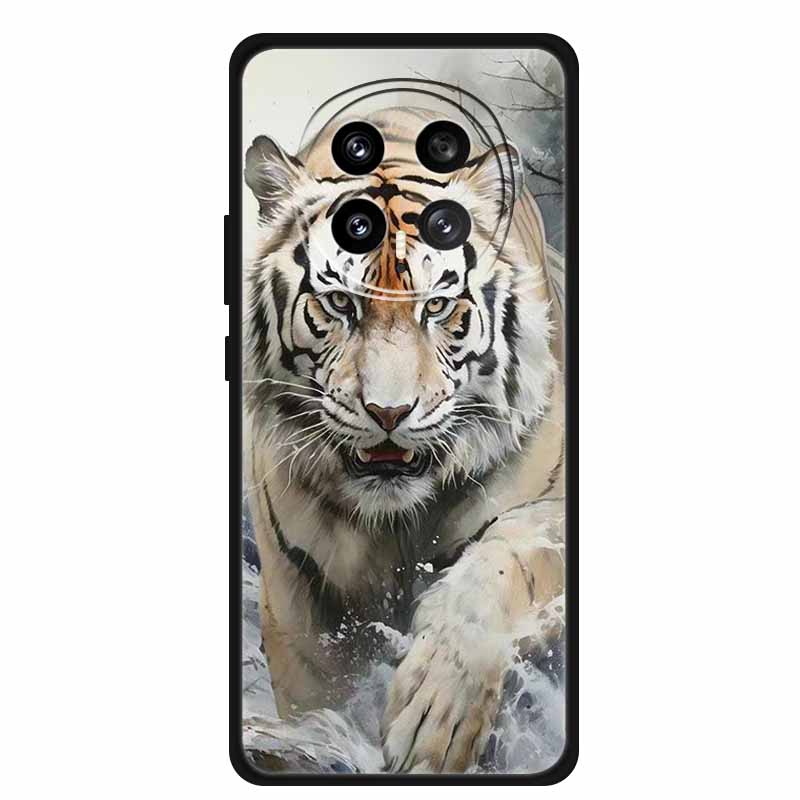 Защитный чехол для мобильного телефона For Honor Magic8 5G, с цветочным рисунком, мягкий, черный силикон, задняя крышка для Honor Magic 8 2025, чехол Funda