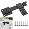 Barn Door Flip Latch with Mounting Accessories 360-Degree Rotation Privacy Security Easy To Install Sliding Door Latch Gate Latch