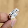 Wedding Gift For Her 925 Silver Natural No Stone Gemstone Spinner Ring Size 9