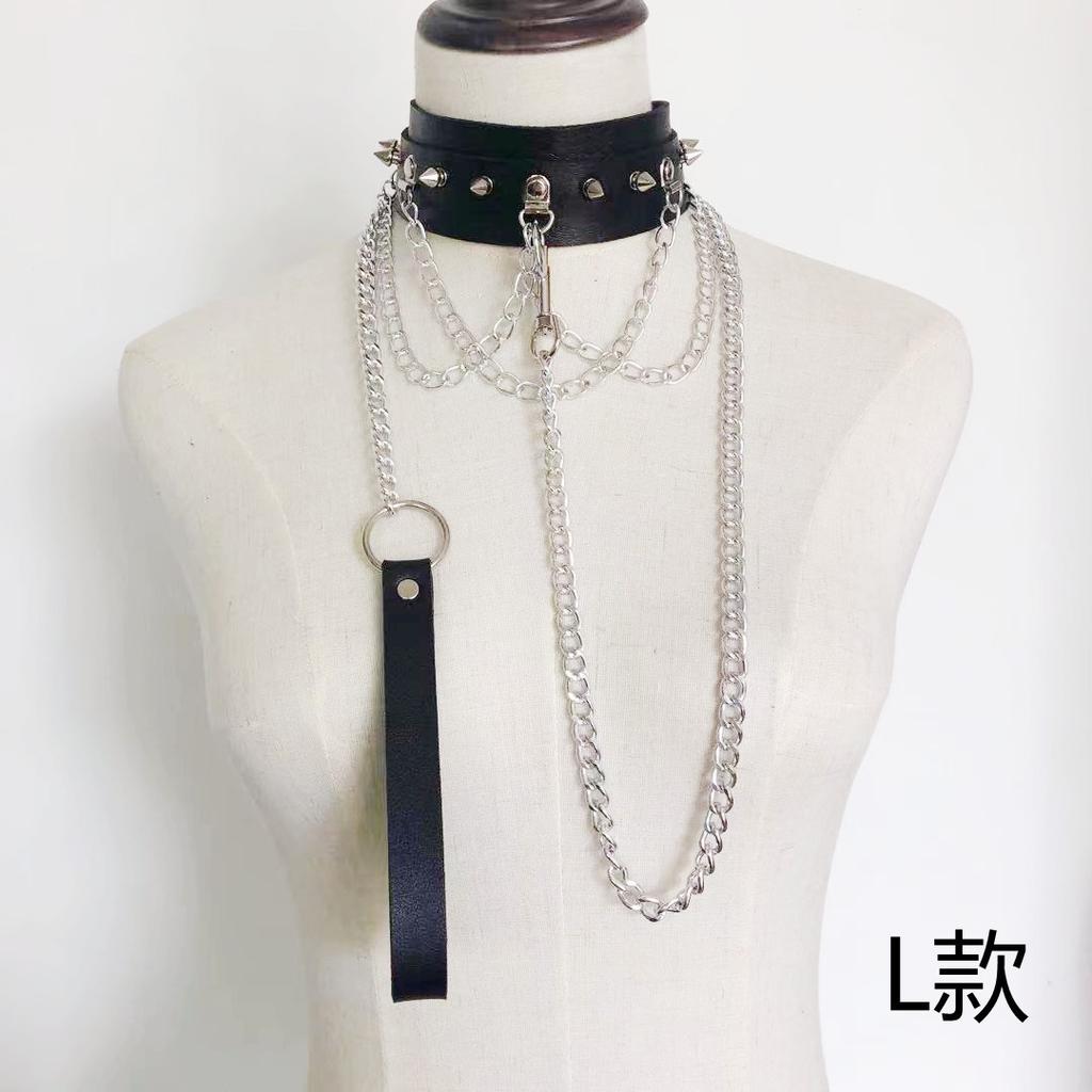 Модное панк-готическое винтажное ожерелье с кожаным воротником, готическое сердце, подвески