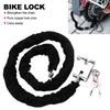 Motorcycle Bike Lock Heavy-duty Chain Lock Heavy Duty 1.2m Bike Bicycle Security Padlock with 3 Keys