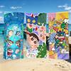 C-Crayon-ES S-Shin-chan Анимационное полотенце Для кемпинга на открытом воздухе Пляжное полотенце Супервпитывающее Быстросохнущее Летнее полотенце