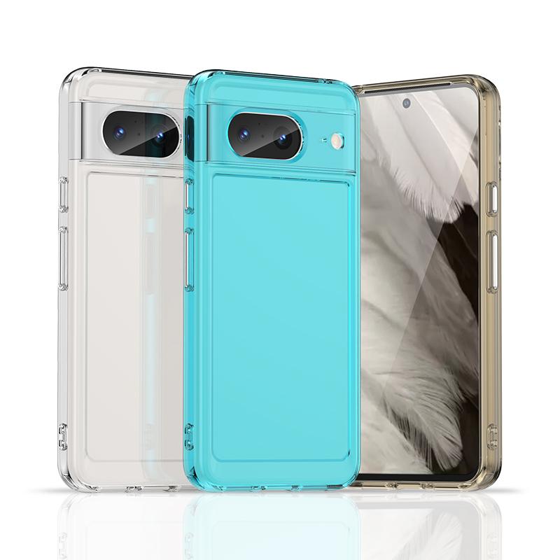 Чехол для Google Pixel 8 Прозрачный ТПУ Чехол Google Pixel 8 Pro 8A 7 Pro 7A Чехол Роскошный Силиконовый Бампер Защитник Pixel 8 Чехол