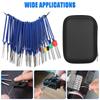 36Pcs Terminal Removal Tool Kit Depinning Tool Electrical Connector Pin Removal Terminal Disassembly Tools Car Pin Extraction