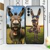 Забавный Осел Животное Мягкий Чехол для Телефона для Samsung A17 A37 A57 A16 A26 A36 A56 A15 A25 A35 A55 A14 A24 A34 A54 A13 A23 A33 A53 A52