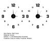 Luminous Arabic Numerals Clock Modern Design Battery Powered Silent Decorative 3D DIY Wall Clock for Living Room