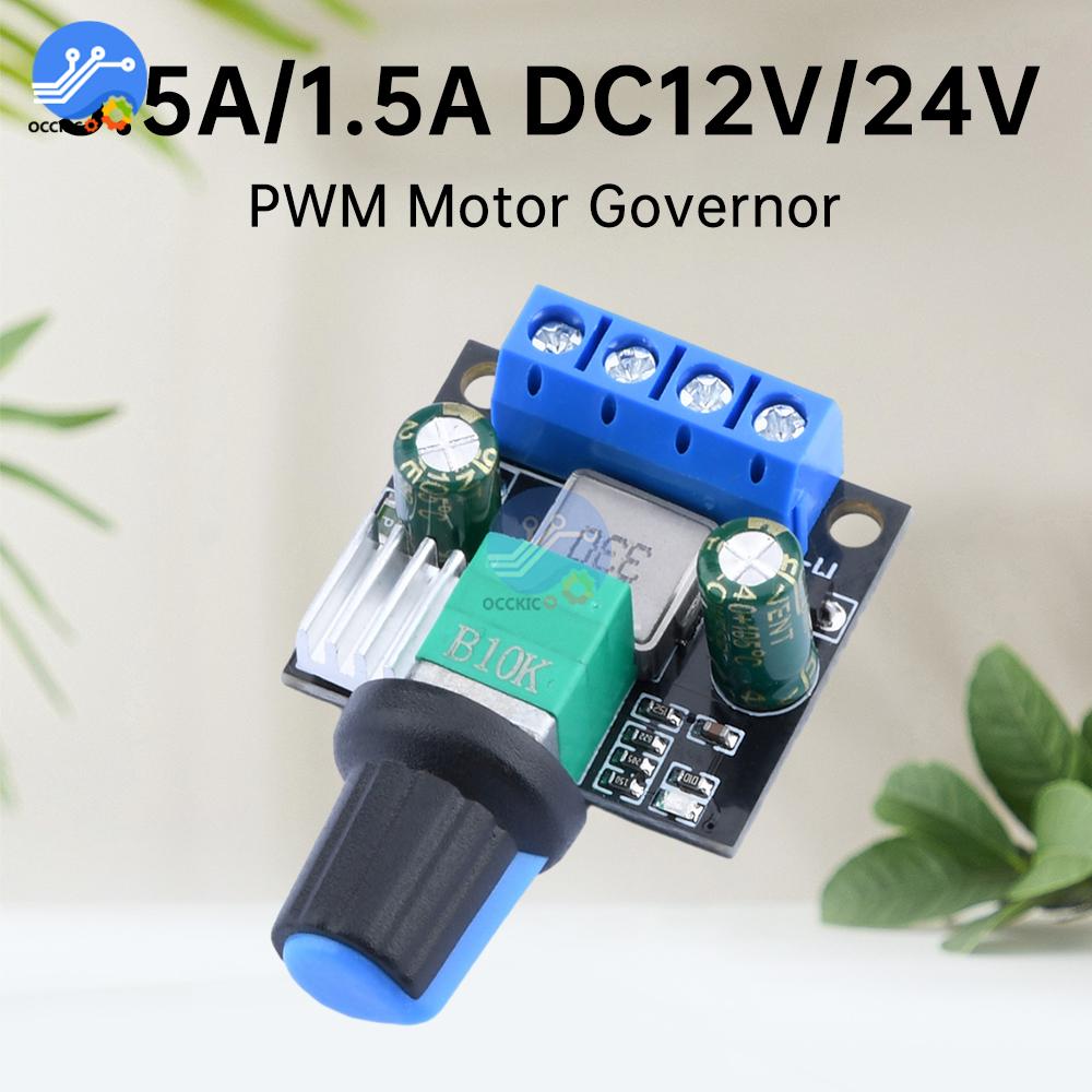DC12V 24V ШИМ Контроллер Скорости Двигателя Светодиодный Диммер B10K Ручка Потенциометра Для Коллекторного Двигателя Бесколлекторного Двигателя Светодиодной Ленты
