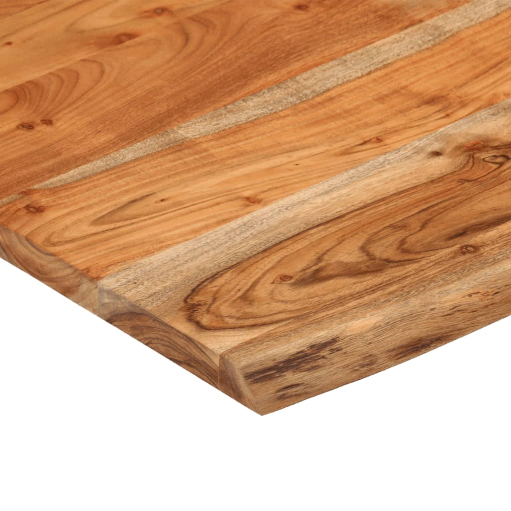 Wall Shelf 40 x 40 x 2.5 cm Square Solid Acacia Wood with Natural Edge